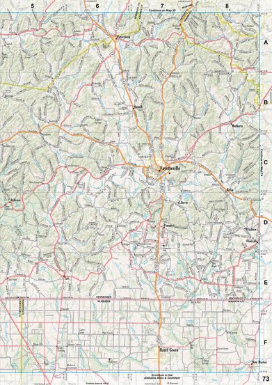 Tennessee Atlas & Gazetteer Page 74 Preview 1