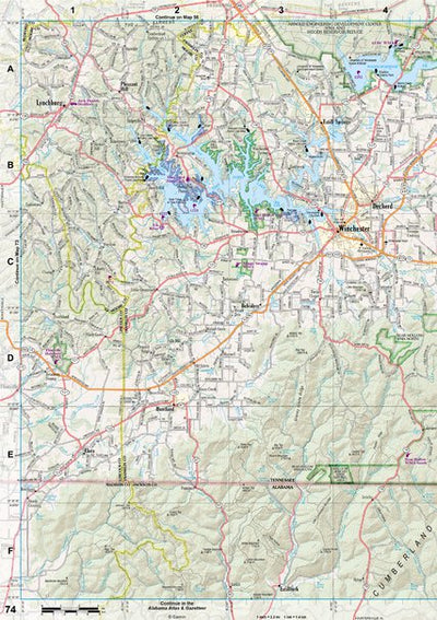 Tennessee Atlas & Gazetteer Page 75 Preview 1