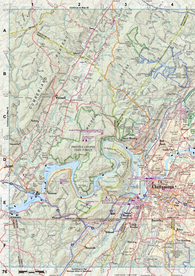 Tennessee Atlas & Gazetteer Page 77 Preview 1