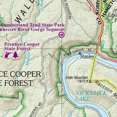 Tennessee Atlas & Gazetteer Page 77 Preview 2