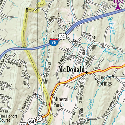 Tennessee Atlas & Gazetteer Page 78 Preview 2