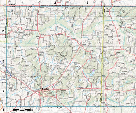 Tennessee Atlas & Gazetteer Page 8 Preview 1