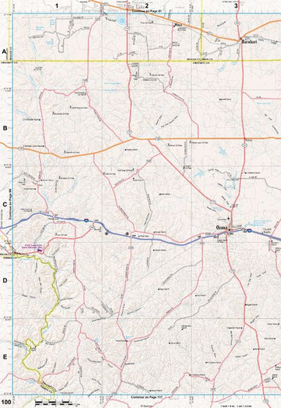 Texas Atlas & Gazetteer Page 100 Preview 1