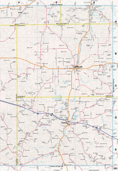 Texas Atlas & Gazetteer Page 101 Preview 1
