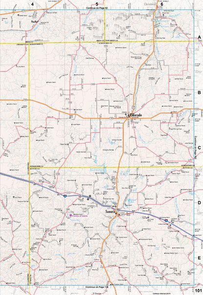 Texas Atlas & Gazetteer Page 101 Preview 1