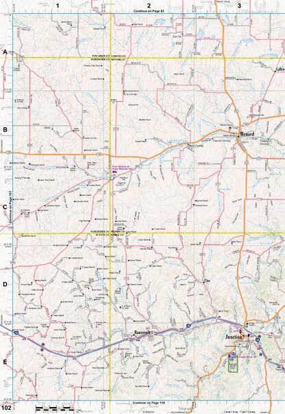 Texas Atlas & Gazetteer Page 102 Preview 1