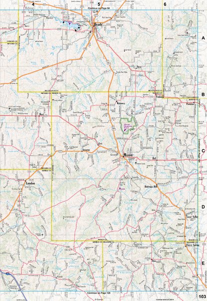 Texas Atlas & Gazetteer Page 103 Preview 1