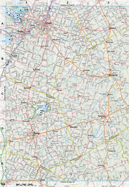 Texas Atlas & Gazetteer Page 106 Preview 1