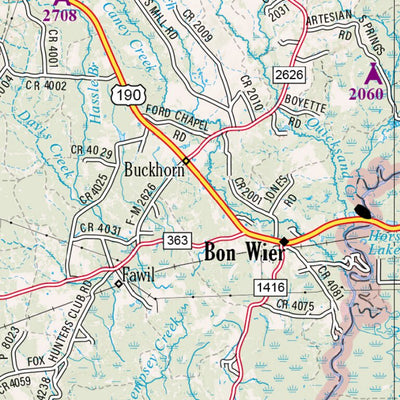 Texas Atlas & Gazetteer Page 111 Preview 2