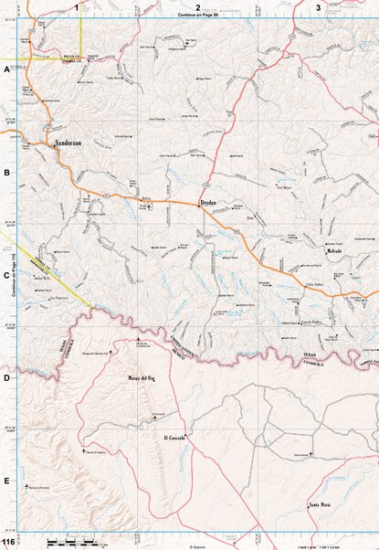 Texas Atlas & Gazetteer Page 116 Preview 1