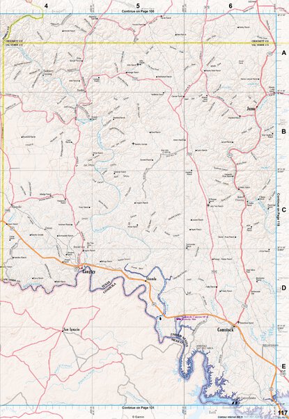Texas Atlas & Gazetteer Page 117 Preview 1
