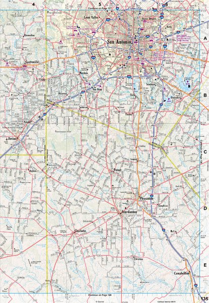 Texas Atlas & Gazetteer Page 135 Preview 1