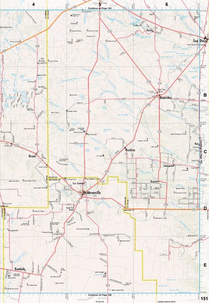 Texas Atlas & Gazetteer Page 151 Preview 1