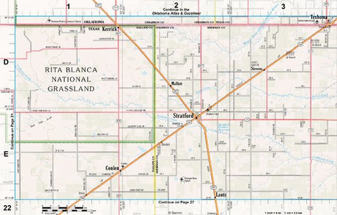 Texas Atlas & Gazetteer Page 22 Preview 1