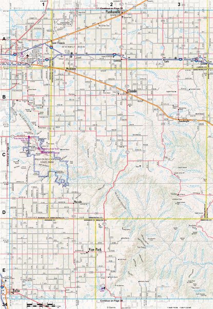 Texas Atlas & Gazetteer Page 34 Preview 1