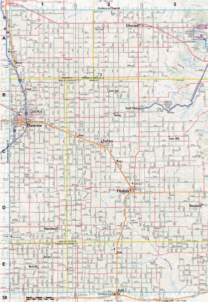 Texas Atlas & Gazetteer Page 38 Preview 1