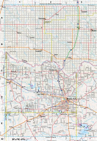 Texas Atlas & Gazetteer Page 42 Preview 1
