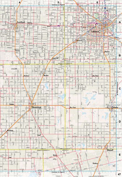 Texas Atlas & Gazetteer Page 47 Preview 1