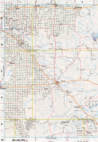 Texas Atlas & Gazetteer Page 48 Preview 1