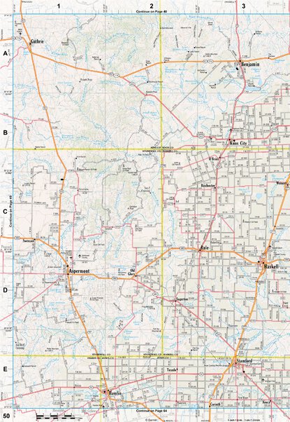 Texas Atlas & Gazetteer Page 50 Preview 1