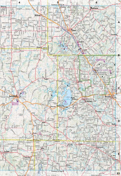 Texas Atlas & Gazetteer Page 53 Preview 1