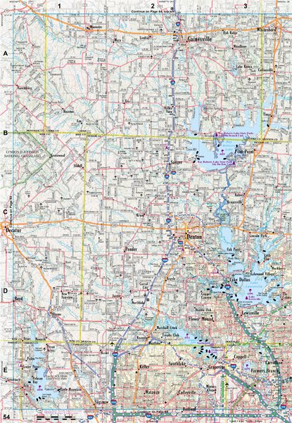 Texas Atlas & Gazetteer Page 54 Preview 1