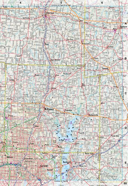 Texas Atlas & Gazetteer Page 55 Preview 1