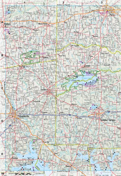 Texas Atlas & Gazetteer Page 56 Preview 1