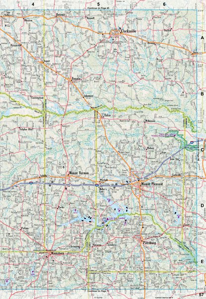 Texas Atlas & Gazetteer Page 57 Preview 1