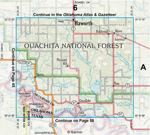Texas Atlas & Gazetteer Page 59 inset Preview 1