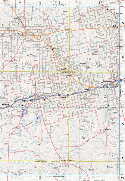 Texas Atlas & Gazetteer Page 63 Preview 1