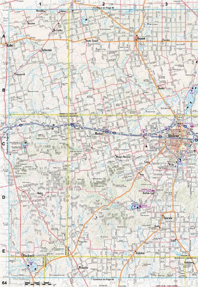 Texas Atlas & Gazetteer Page 64 Preview 1