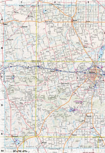 Texas Atlas & Gazetteer Page 64 Preview 1