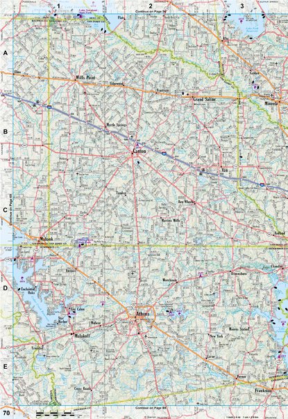 Texas Atlas & Gazetteer Page 70 Preview 1