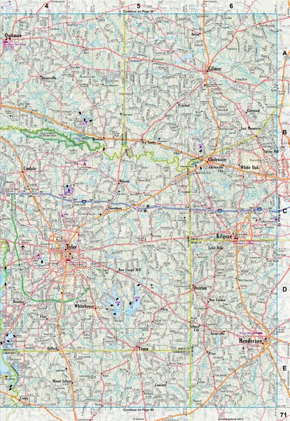 Texas Atlas & Gazetteer Page 71 Preview 1