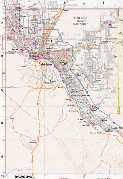 Texas Atlas & Gazetteer Page 74 Preview 1