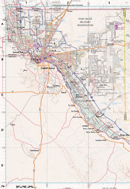 Texas Atlas & Gazetteer Page 74 Preview 1