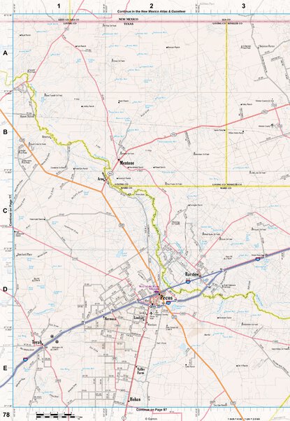 Texas Atlas & Gazetteer Page 78 Preview 1