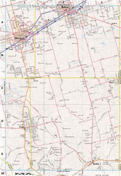 Texas Atlas & Gazetteer Page 80 Preview 1