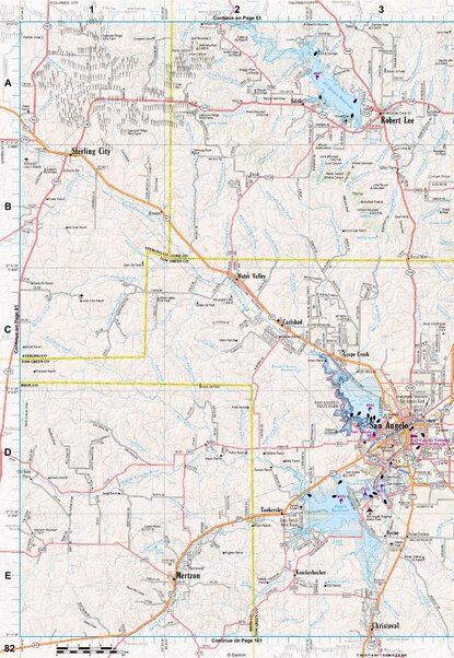 Texas Atlas & Gazetteer Page 82 Preview 1