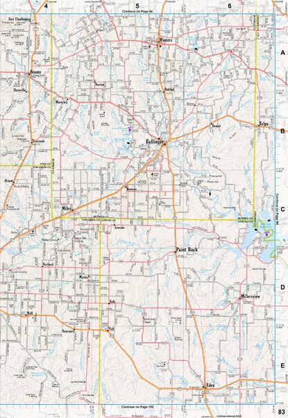 Texas Atlas & Gazetteer Page 83 Preview 1