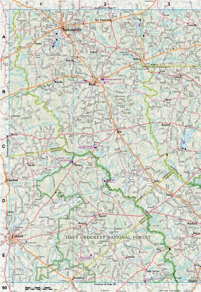 Texas Atlas & Gazetteer Page 90 Preview 1