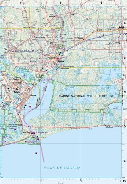 Texas Atlas & Gazetteer Page 93 Preview 1
