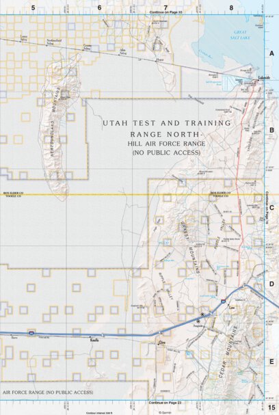 Garmin Utah Atlas & Gazetteer Page 15 digital map