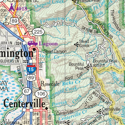 Garmin Utah Atlas & Gazetteer Page 17 digital map