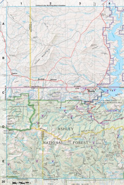 Garmin Utah Atlas & Gazetteer Page 20 digital map