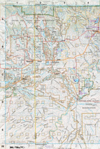 Garmin Utah Atlas & Gazetteer Page 28 digital map