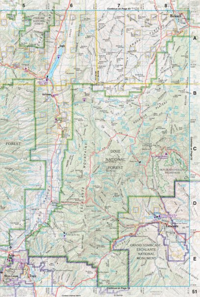 Garmin Utah Atlas & Gazetteer Page 51 digital map