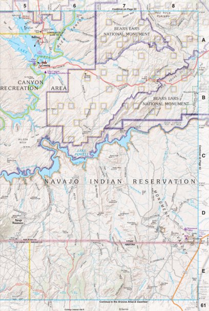 Garmin Utah Atlas & Gazetteer Page 61 digital map
