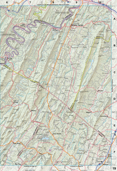 Virginia Atlas & Gazetteer Page 19 Preview 1